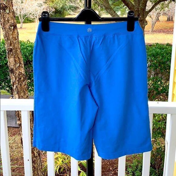 Athleta Electric Blue Nylon Bermuda Shorts - Picture 2 of 5